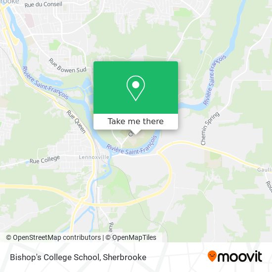 Bishop's College School map