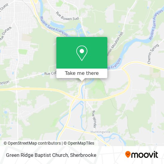 Green Ridge Baptist Church map