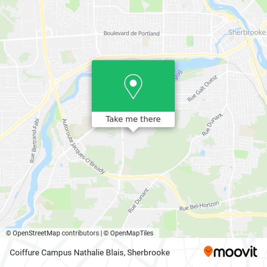 Coiffure Campus Nathalie Blais map