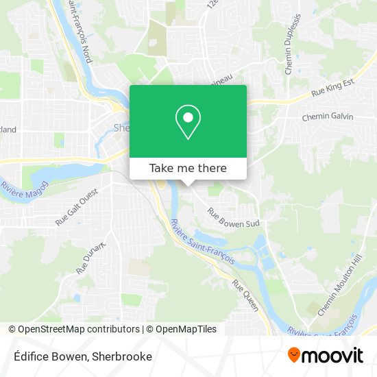 Édifice Bowen map