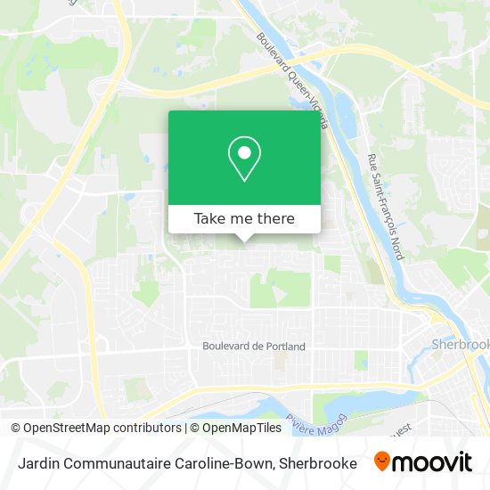 Jardin Communautaire Caroline-Bown map