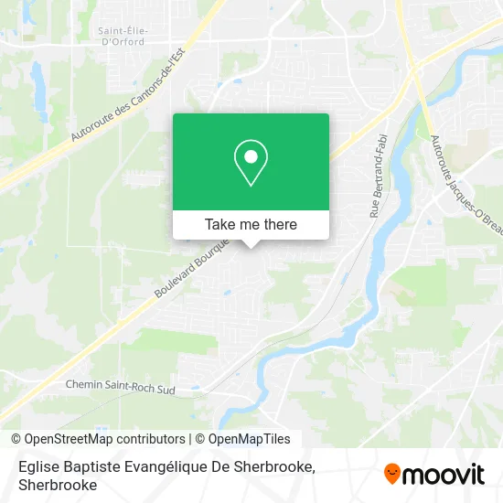 Eglise Baptiste Evangélique De Sherbrooke map