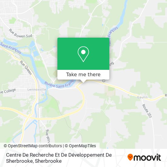 Centre De Recherche Et De Développement De Sherbrooke map