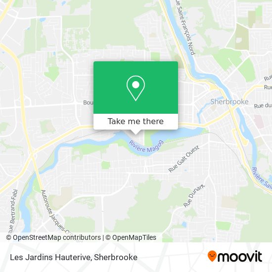 Les Jardins Hauterive map