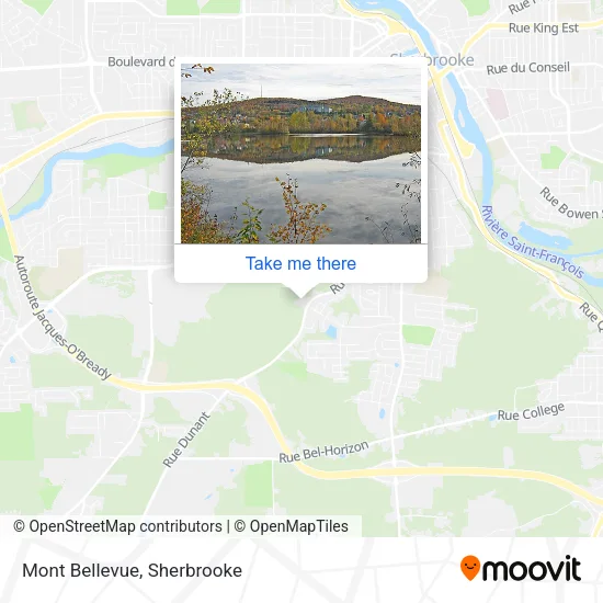 Mont Bellevue map