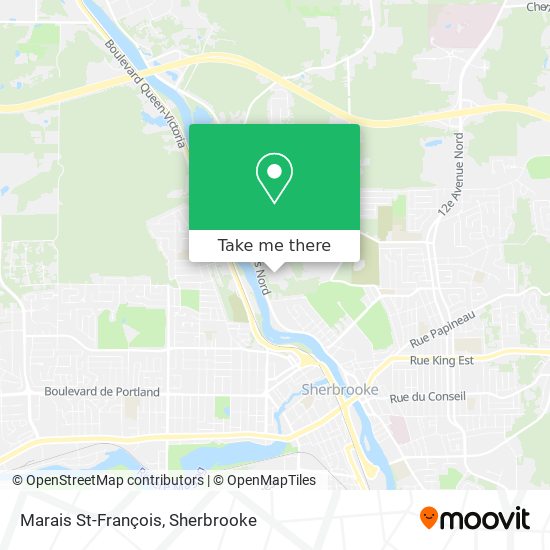 Marais St-François map