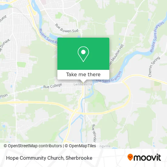 Hope Community Church map
