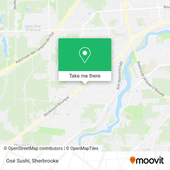 Osé Sushi map
