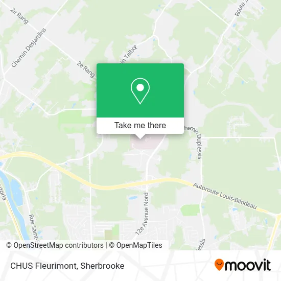 CHUS Fleurimont map