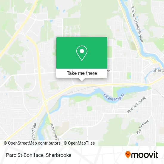 Parc St-Boniface map