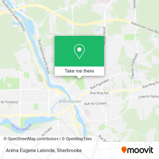 Aréna Eugene Lalonde map