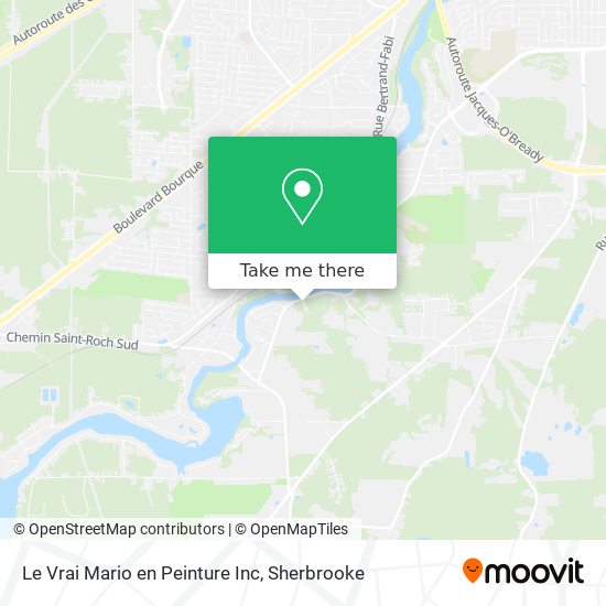 Le Vrai Mario en Peinture Inc map