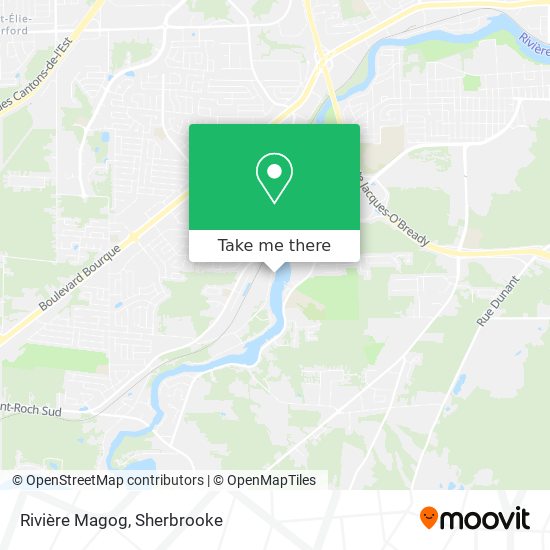 Rivière Magog map