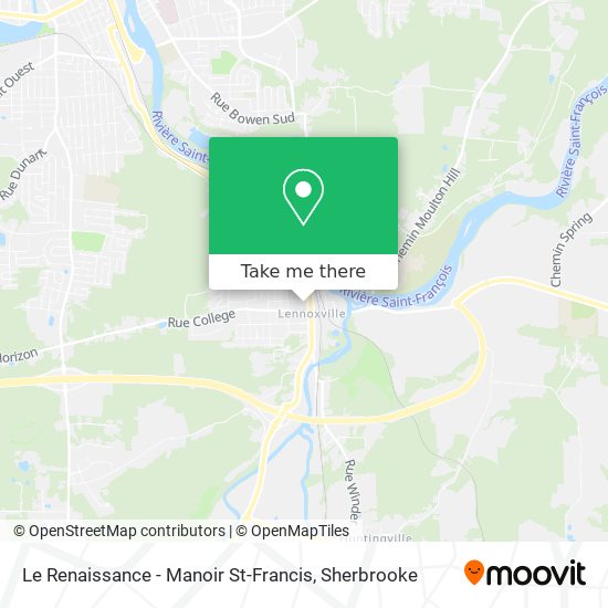 Le Renaissance - Manoir St-Francis map