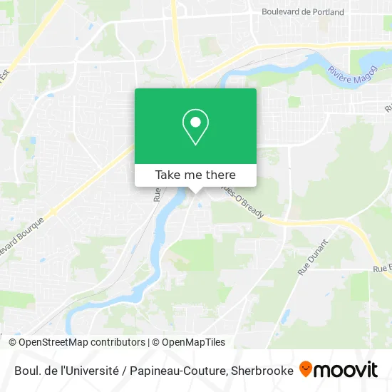 Boul. de l'Université / Papineau-Couture map