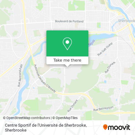 Centre Sportif de l'Université de Sherbrooke map
