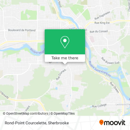 Rond-Point Courcelette map