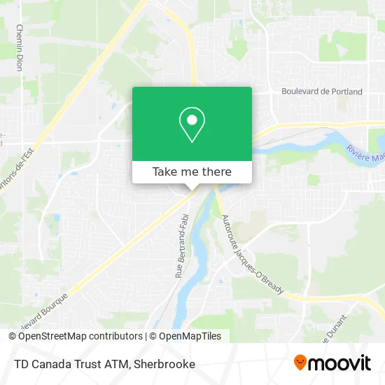 TD Canada Trust ATM map