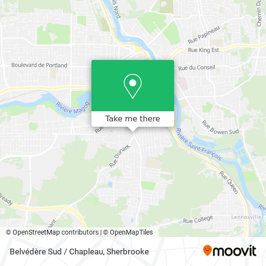 Belvédère Sud / Chapleau map