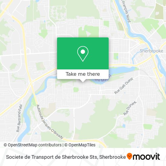 Societe de Transport de Sherbrooke Sts map