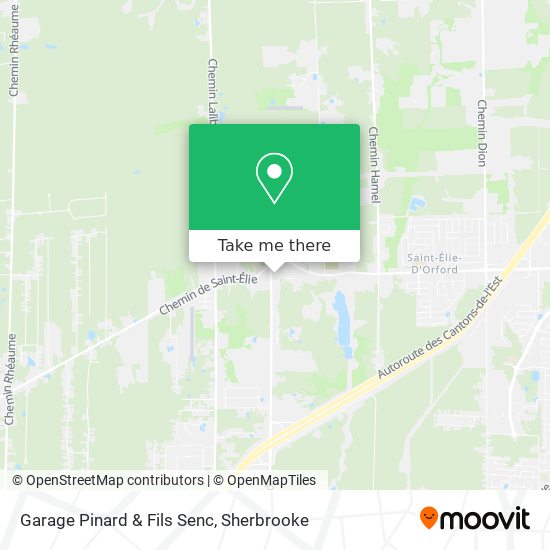 Garage Pinard & Fils Senc map