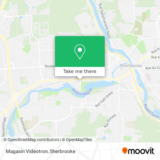 Magasin Vidéotron map