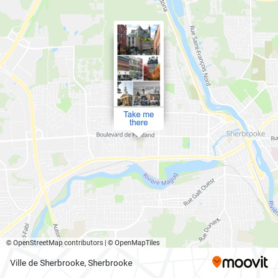 Ville de Sherbrooke map