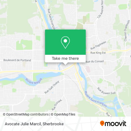 Avocate Julie Marcil map