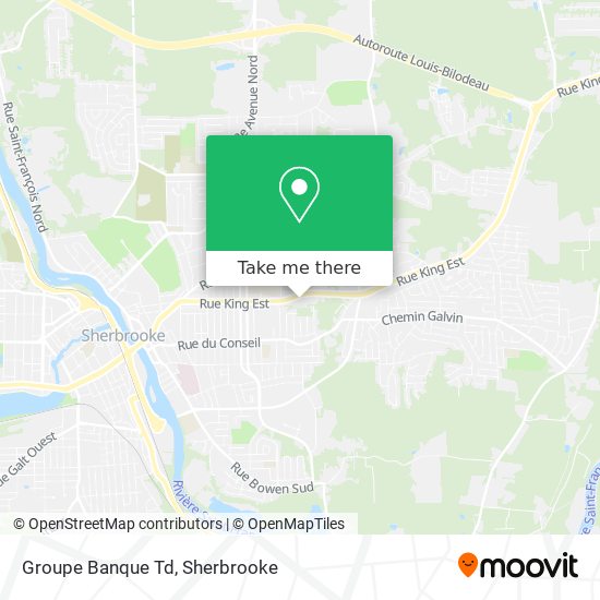 Groupe Banque Td map