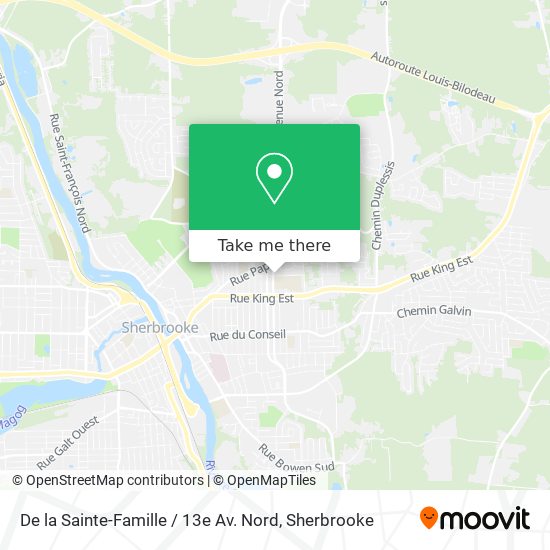 De la Sainte-Famille / 13e Av. Nord map