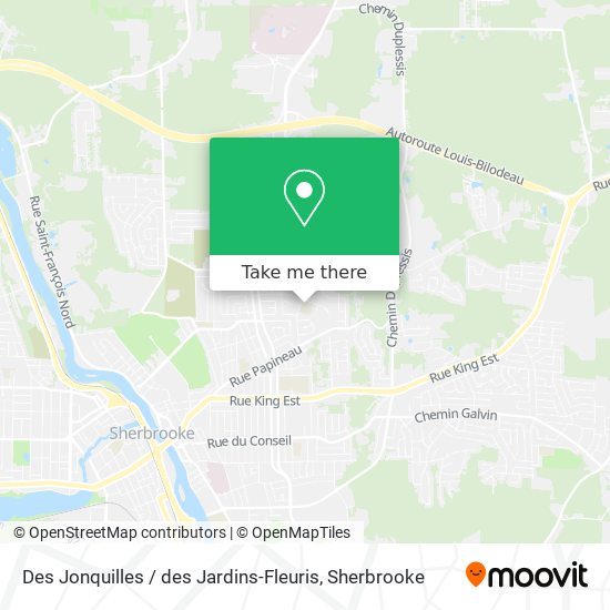 Des Jonquilles / des Jardins-Fleuris map