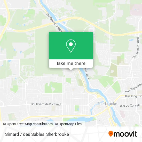 Simard / des Sables map