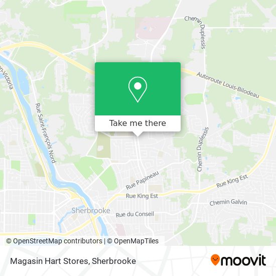 Magasin Hart Stores map