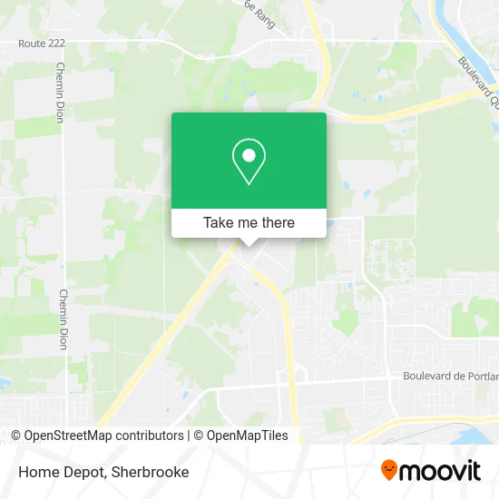 Home Depot map