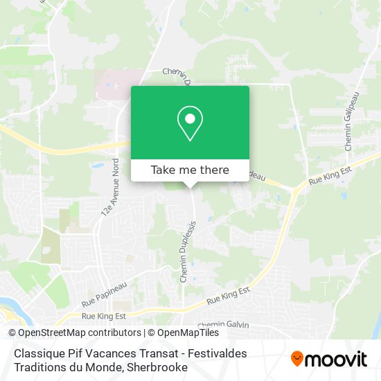 Classique Pif Vacances Transat - Festivaldes Traditions du Monde map