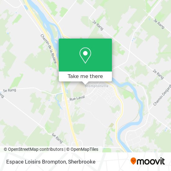 Espace Loisirs Brompton map