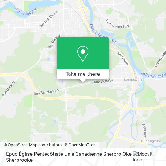 Epuc Église Pentecôtiste Unie Canadienne Sherbro Oke map