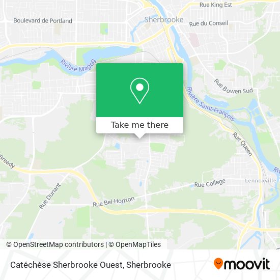 Catéchèse Sherbrooke Ouest map