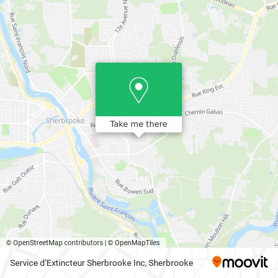Service d'Extincteur Sherbrooke Inc map
