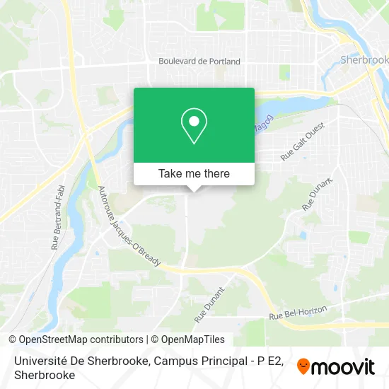 Université De Sherbrooke, Campus Principal - P E2 map