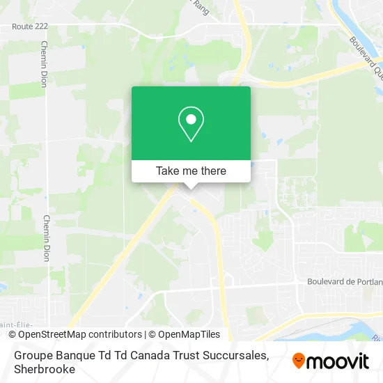 Groupe Banque Td Td Canada Trust Succursales map