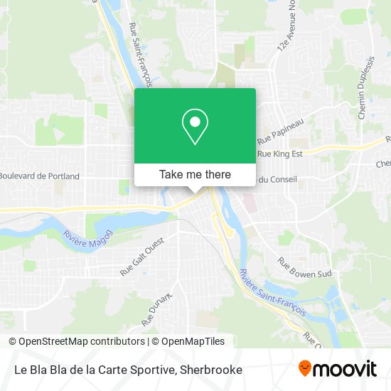 Le Bla Bla de la Carte Sportive map