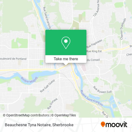 Beauchesne Tyna Notaire map