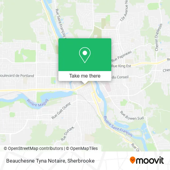 Beauchesne Tyna Notaire map
