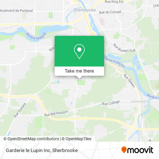 Garderie le Lupin Inc map