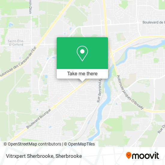 Vitrxpert Sherbrooke map