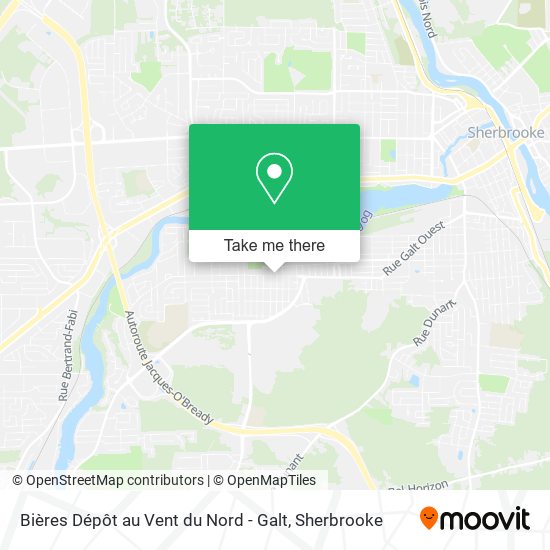 Bières Dépôt au Vent du Nord - Galt map