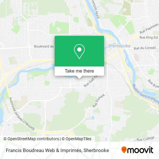 Francis Boudreau Web & Imprimés map