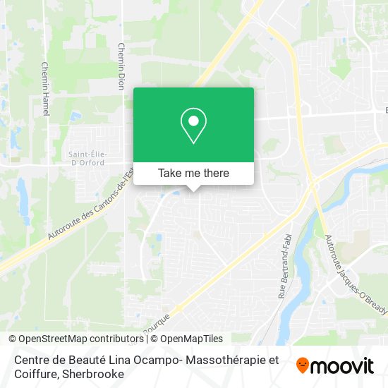 Centre de Beauté Lina Ocampo- Massothérapie et Coiffure map
