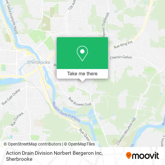 Action Drain Division Norbert Bergeron Inc map